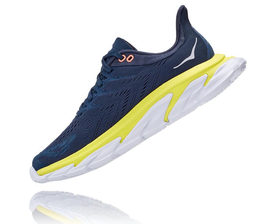 Hoka One One Koşu Ayakkabısı Kadın Lacivert - Clifton Edge - UM4709516